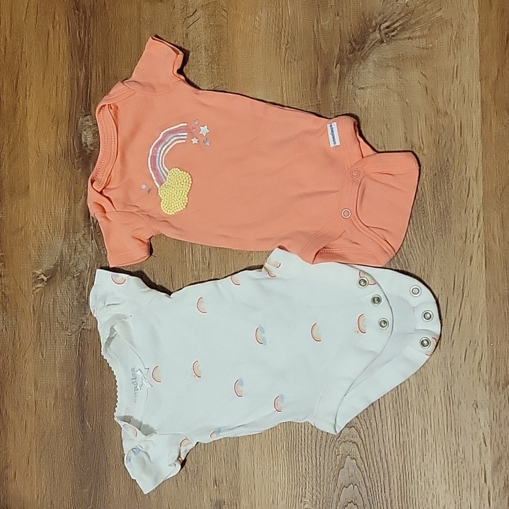 Newborn rainbow onesie bundle